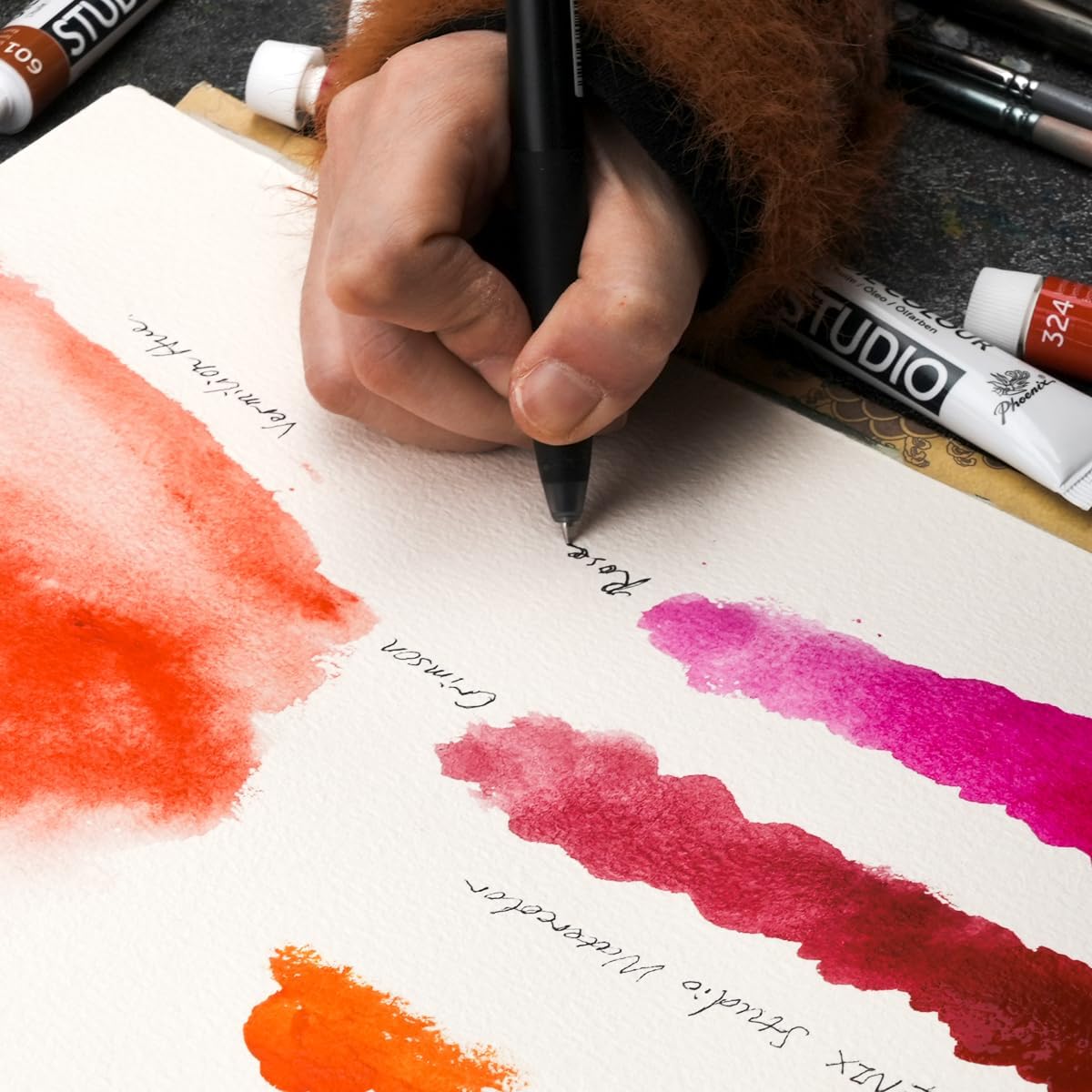 WATERCOLOR STUDIO ( BRAND PHOENIX ) 12 COLORS IN 12ML