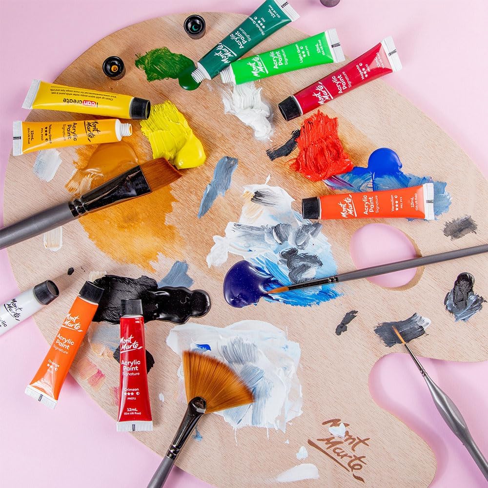 ACRYLIC PAINT SIGNATURE 24color 12ml ( BRAND MONT MARTE )