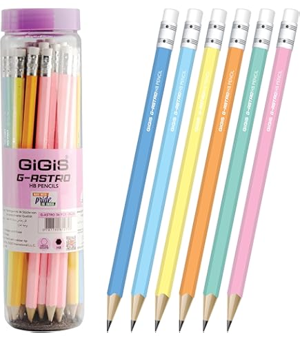 PENCIL WITH ERASER 36 PCS ( GIGIS ) HB
