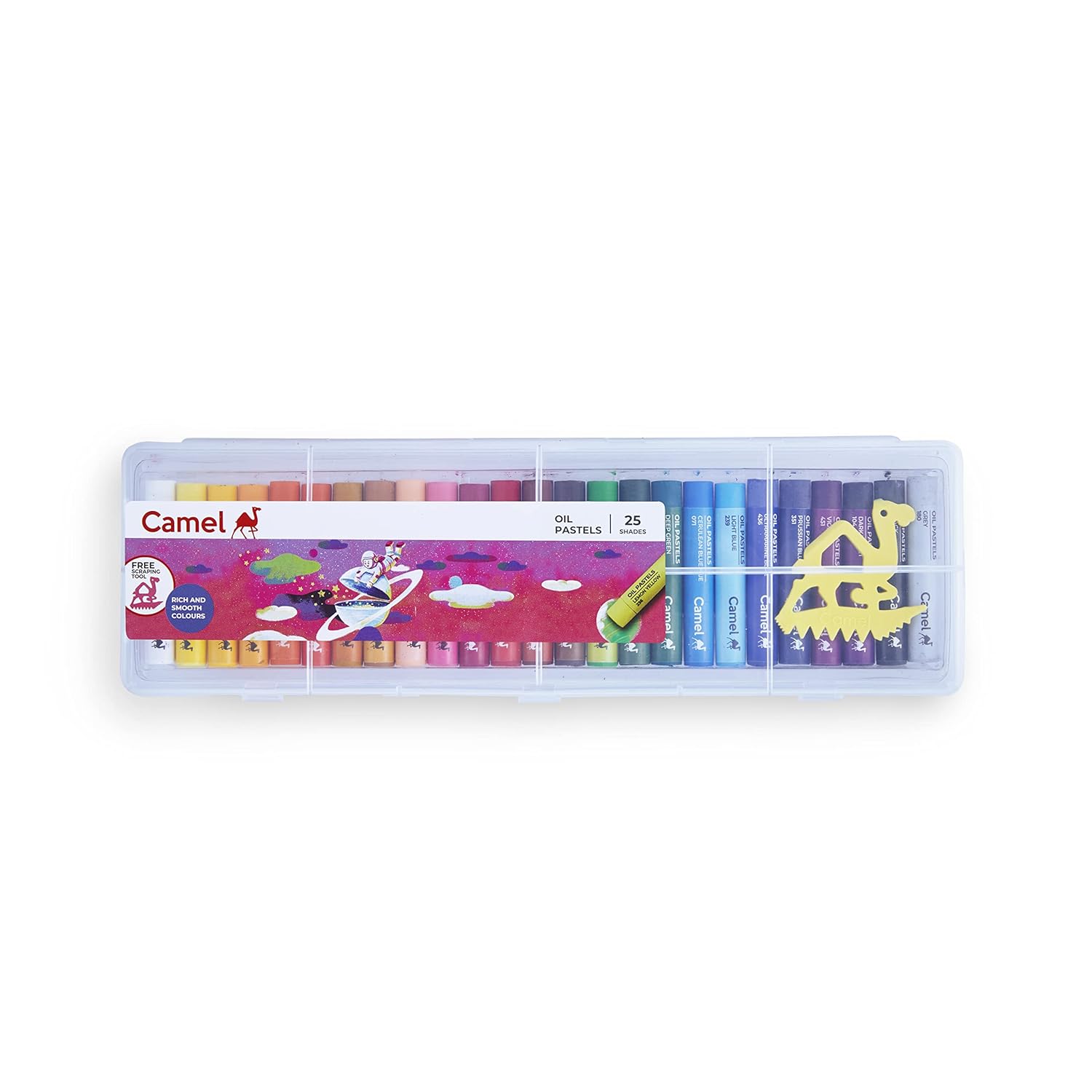 OIL PASTEL COLOR ( BRAND CAMEL ) WITH 25 SHADES RICH AND SMOOTH COLOR