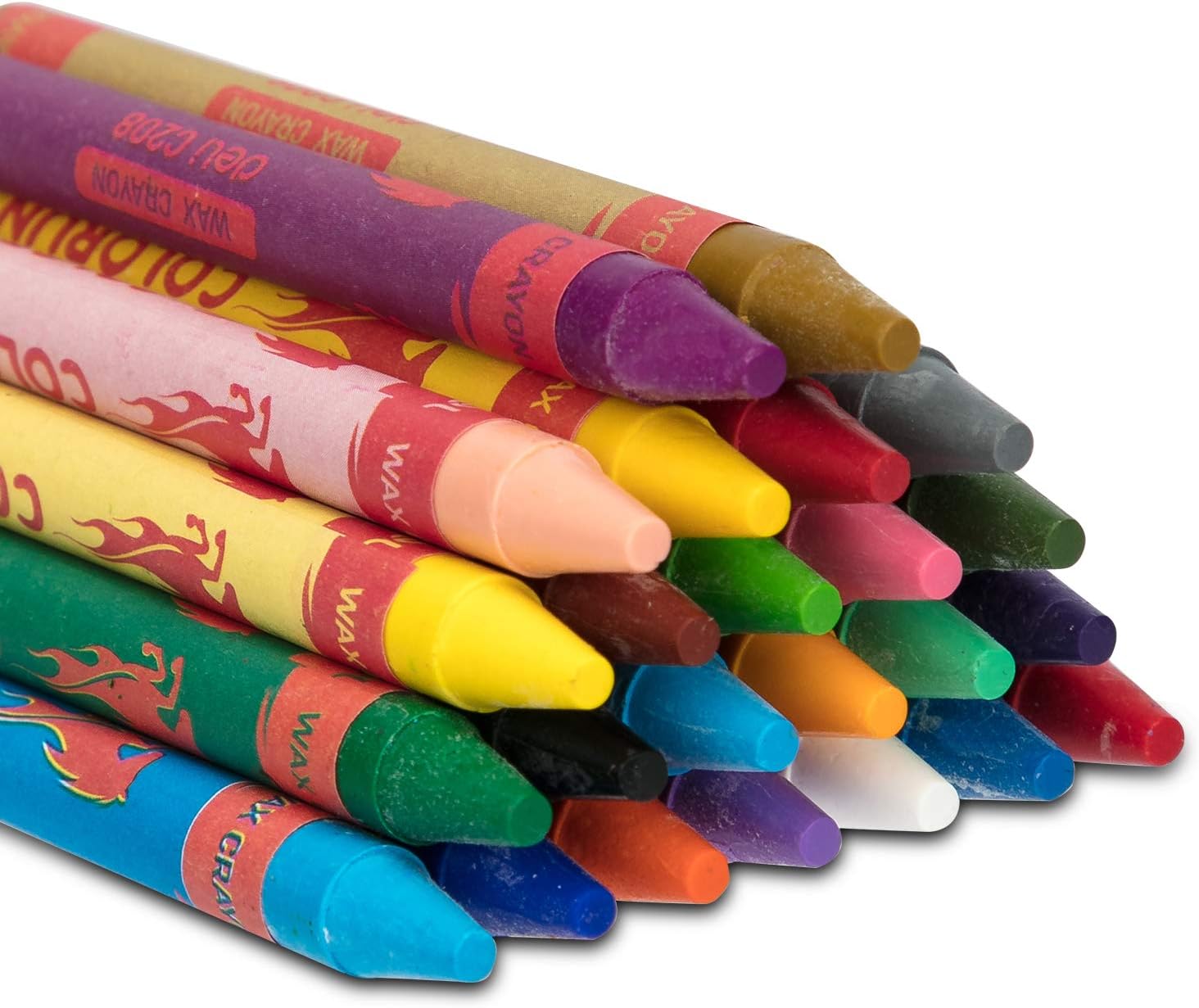 WAX CRAYON 24CLR-C20820 ( BRAND DELI )