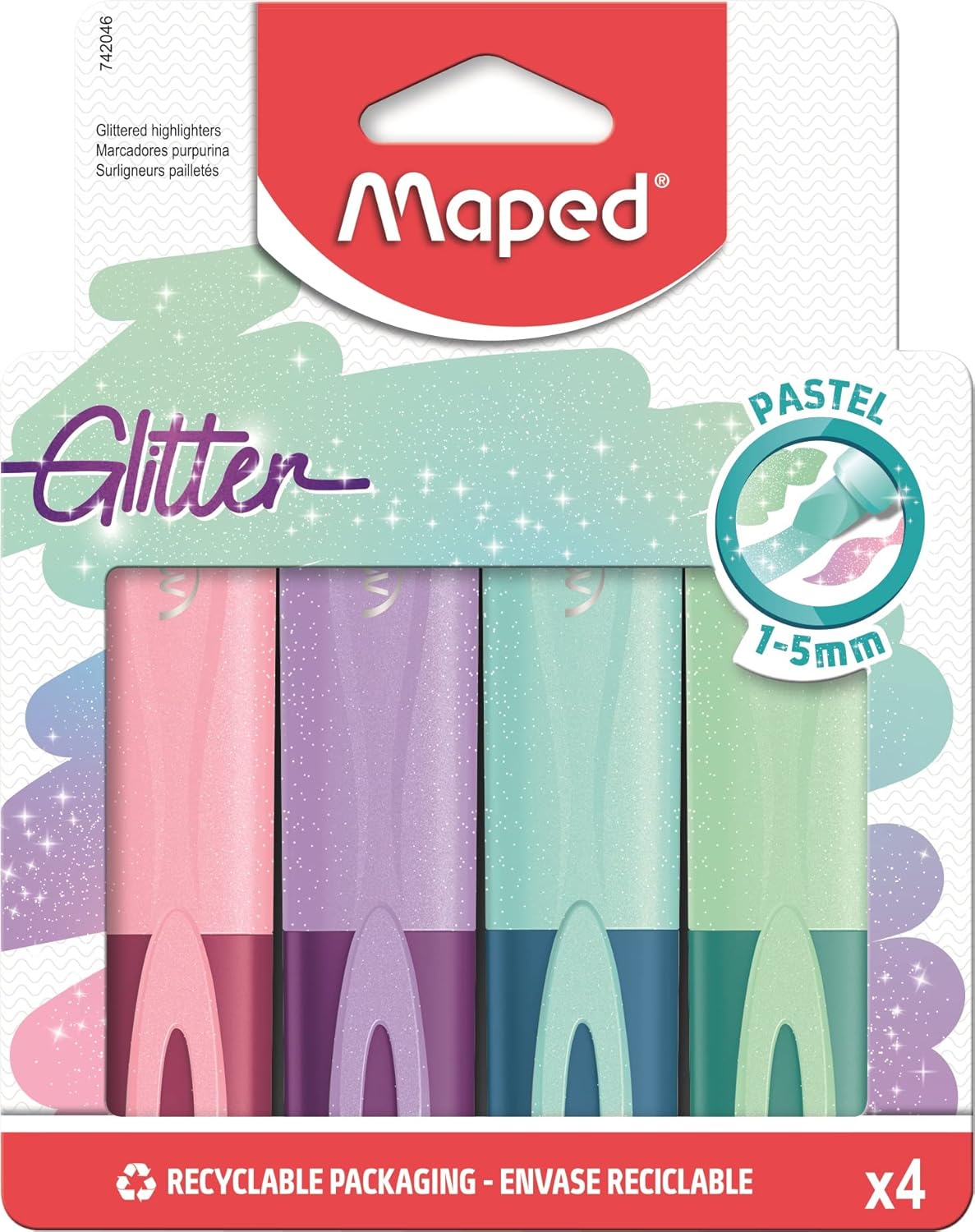 GLITTER HIGHLIGHTER ( BRAND MAPED ) 4 COLORS