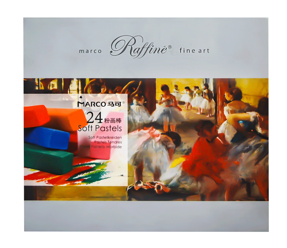 SOFT PASTEL ( BRAND MARCO RAFFINE ) FINE ART 24 COLORS