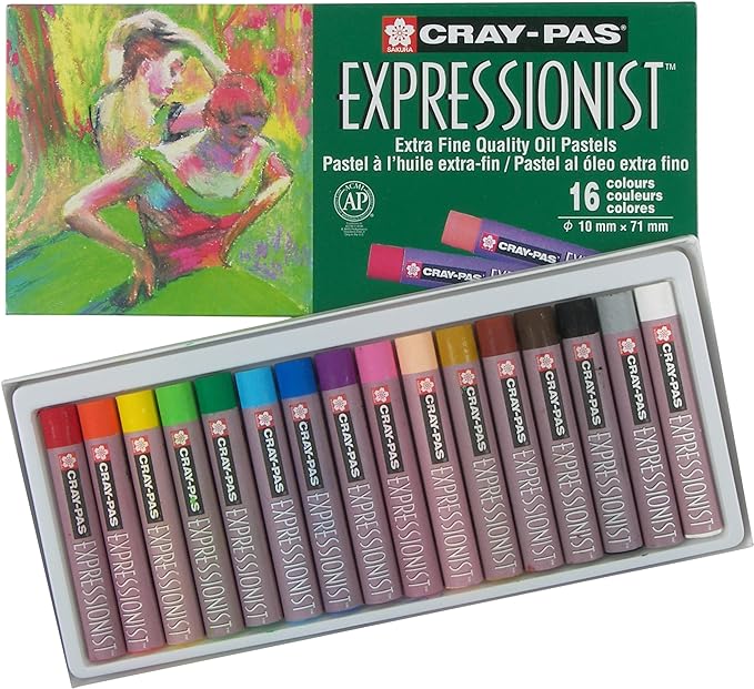 OIL PASTEL ( BRAND CRAY-PAS ) EXPRESSIONIST EXTRA FINE QUALITY WITH 16 COLORS