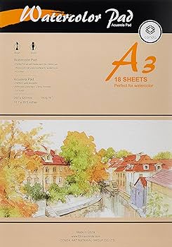 WATERCOLOR PAD A3 18SHEETS 180GSM ( BRAND CONDA )