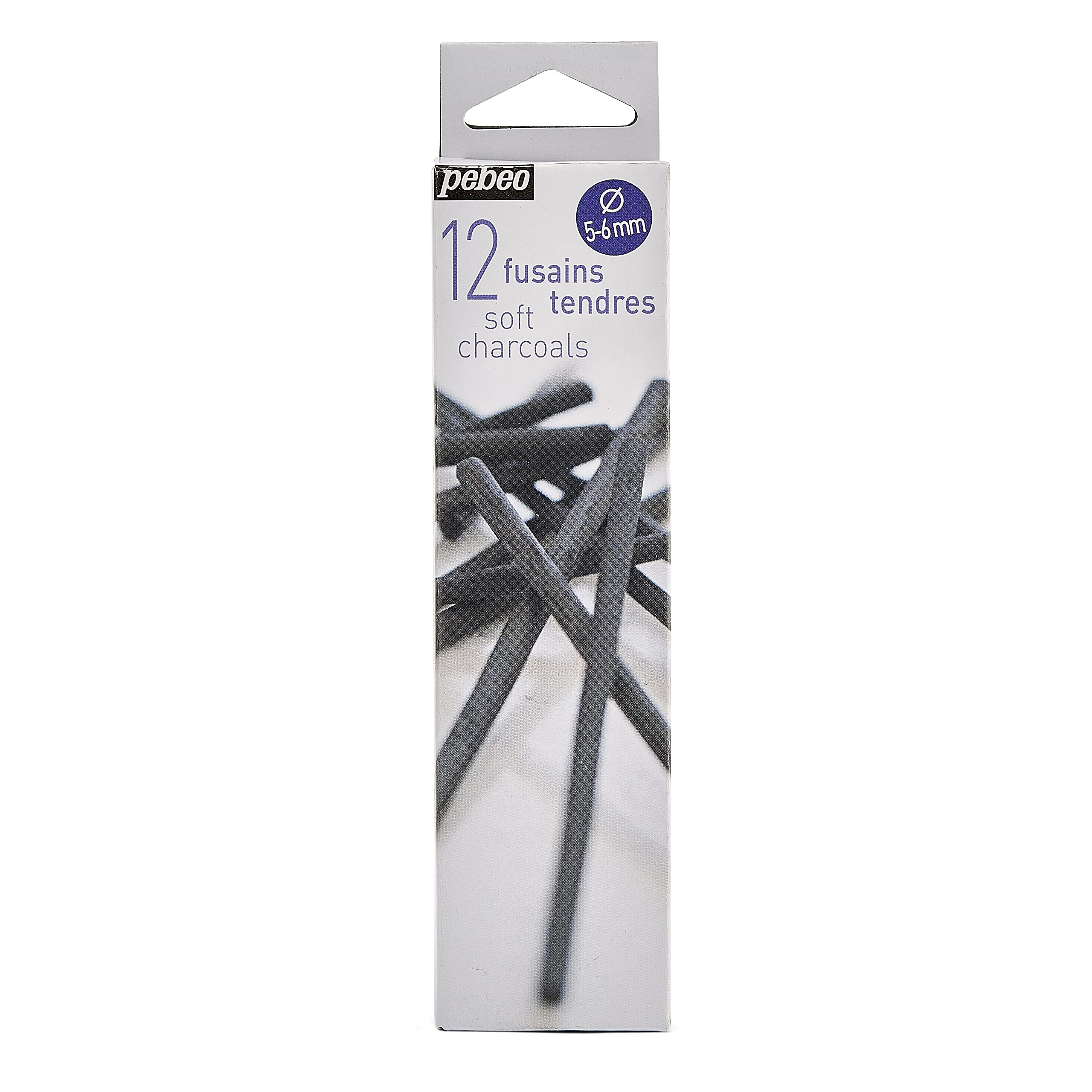 SOFT CHARCOAL ( BRAND PEBEO ) 12 PIECES