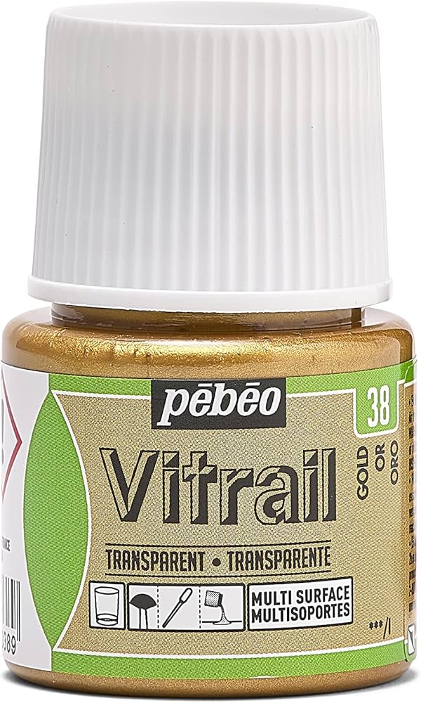 GLASS PAINT VITRAIL TRANSPARENT ( BRAND PEBEO ) 45ML