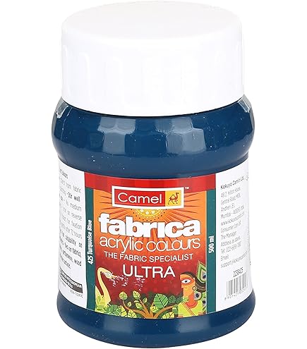 FABRIC ACRYLIC COLORS 500ml ( BRAND CAMEL )