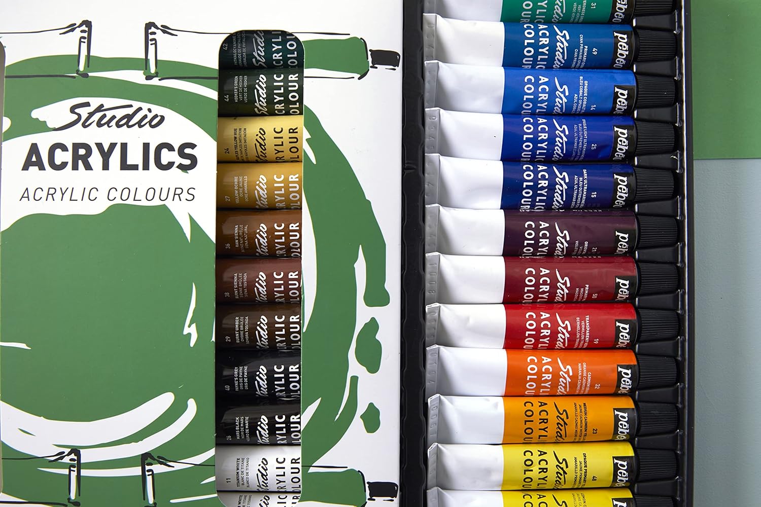 ACRYLIC COLOR SET ( BRAND PEBEO ) STUDIO 12ML 24 COLORS