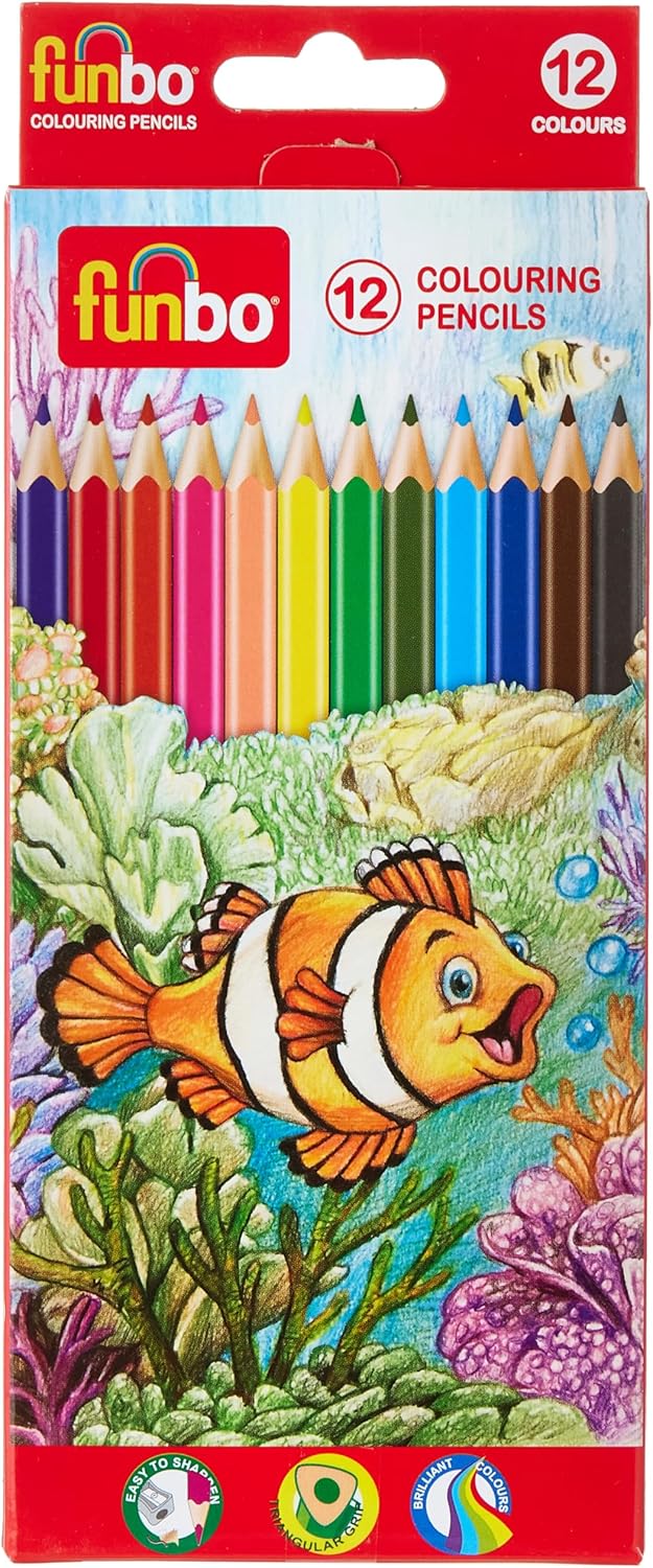 COLOR PENCIL 12 PCS ( BRAND FUNBO )