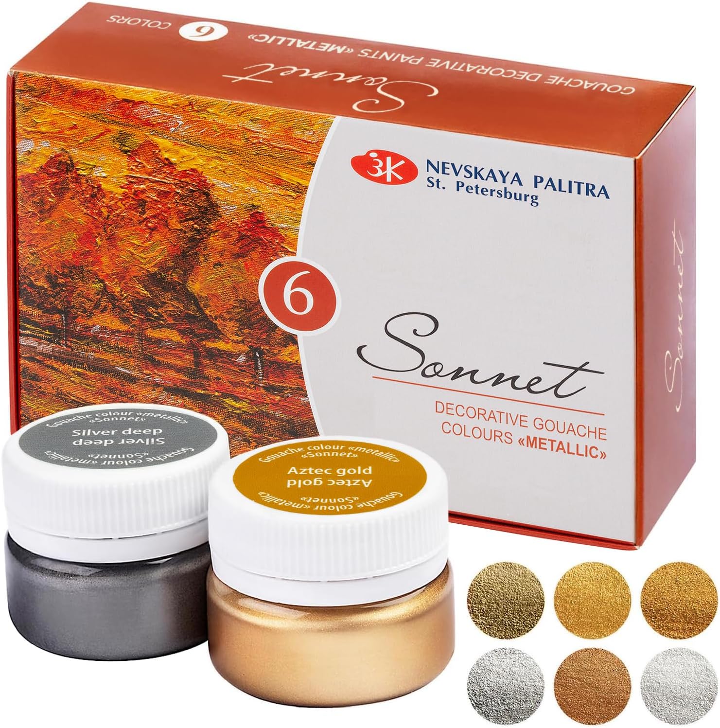 DECORATIVE GOUACHE METALLIC COLOR ( CONEM / SONNET )