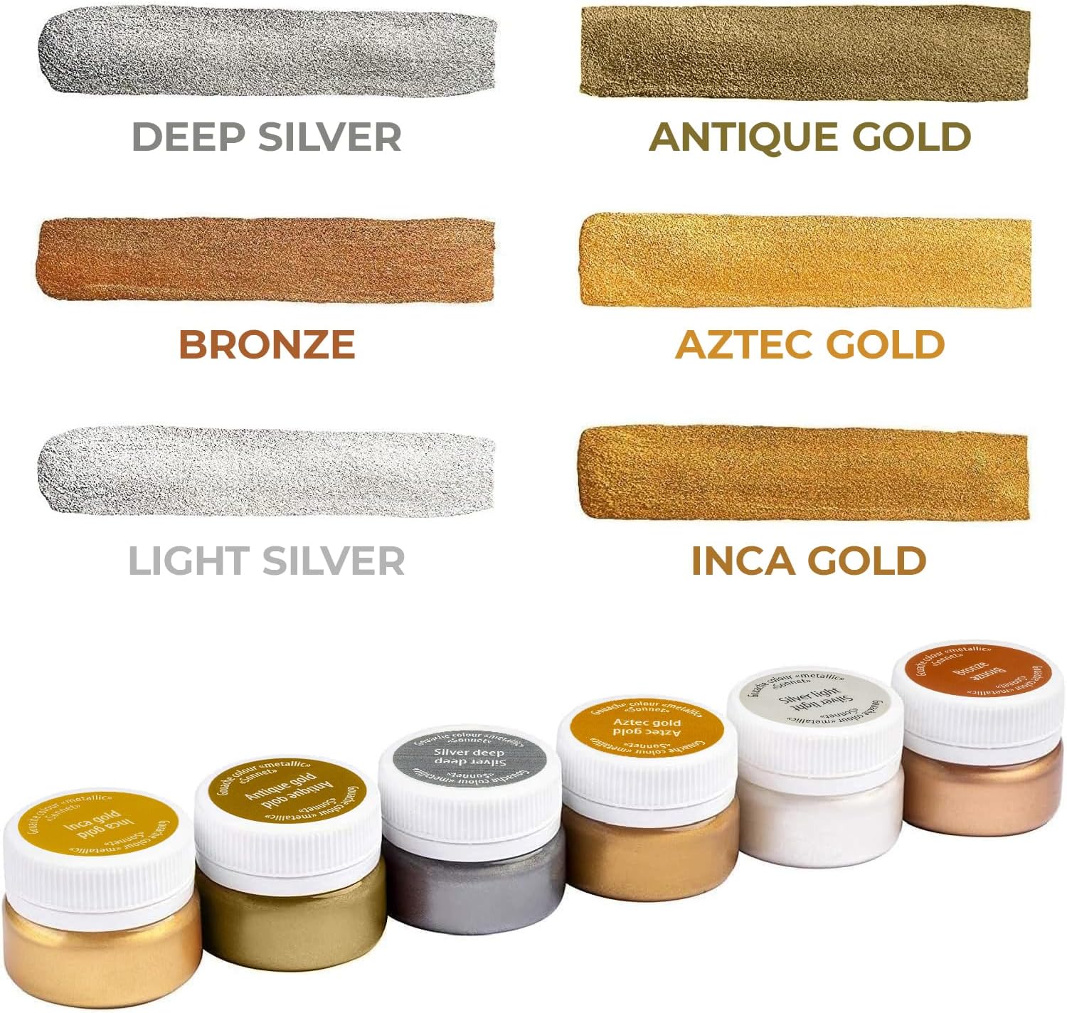 DECORATIVE GOUACHE METALLIC COLOR ( CONEM / SONNET )