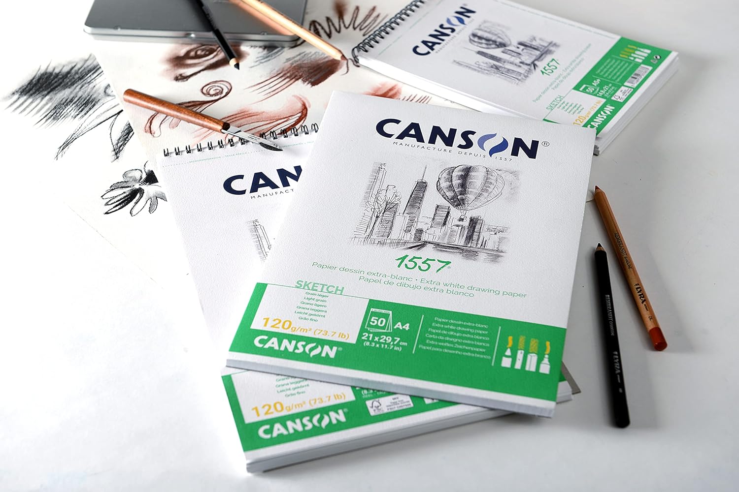 SKETCHBOOK ( BRAND CANSON ) 1557 A5 SIZE