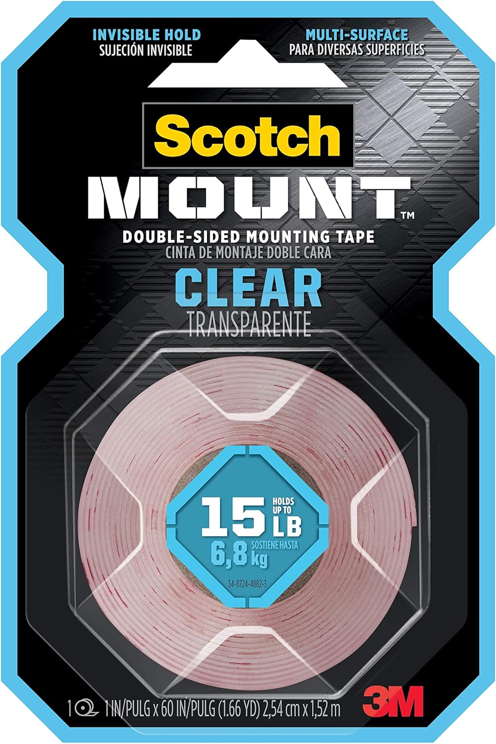 HEAVY DUTY DOUBLE SIDED MOUNTING TAPE ( BRAND SCOTCH )