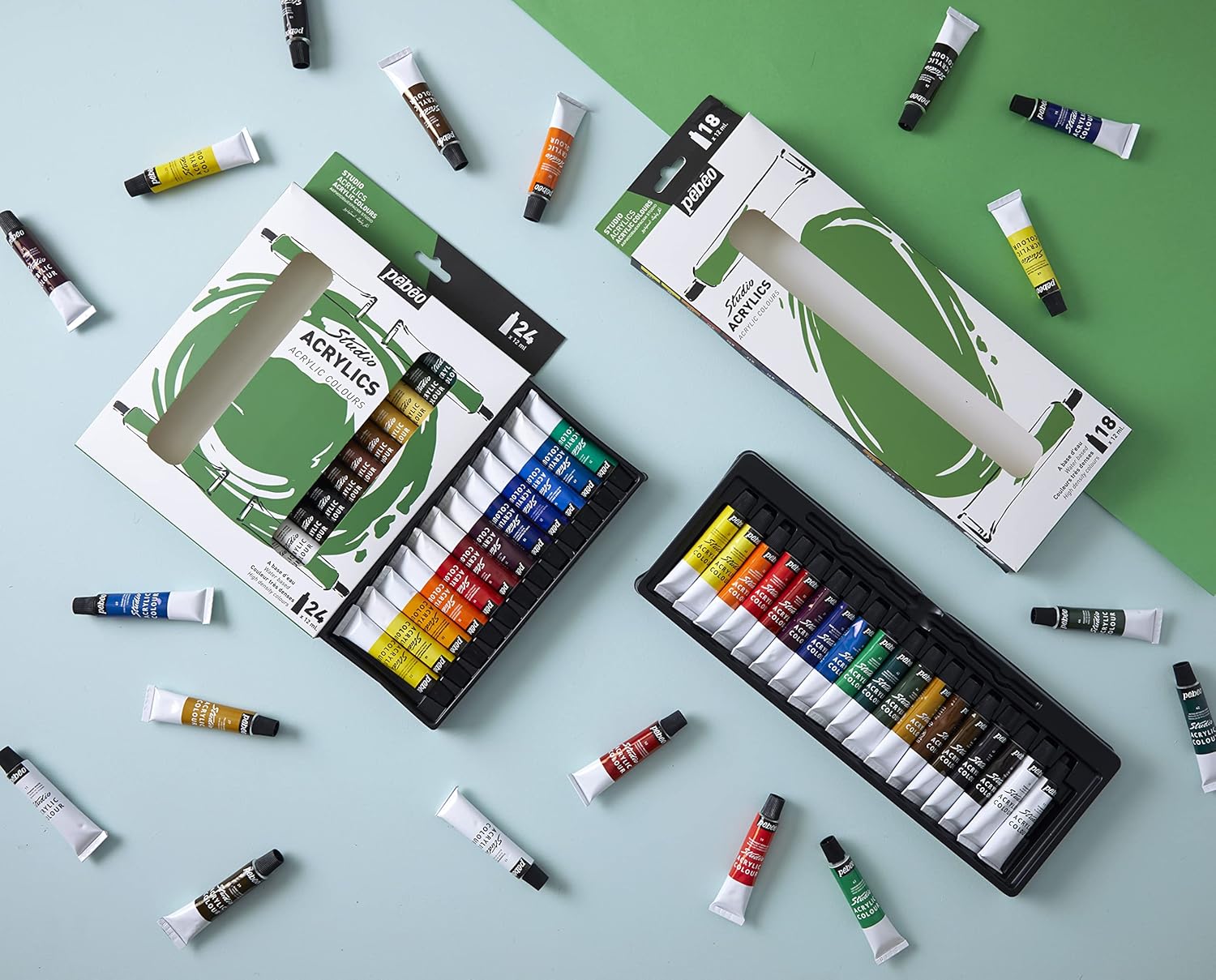ACRYLIC COLOR SET ( BRAND PEBEO ) STUDIO 12ML 24 COLORS