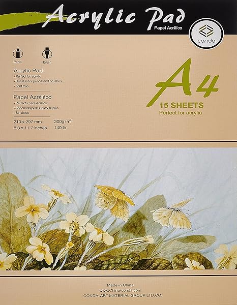 SKETCHBOOK ACRYLIC PAD A4 ( BRAND CONDA )