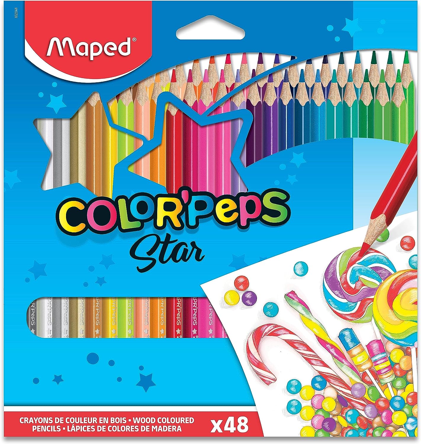 Color’Peps Star Triangular Colored Pencils x48