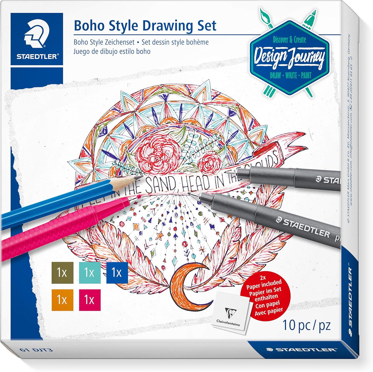 BOHO STYLE DRAWING SET ( BRAND STAEDTLER )