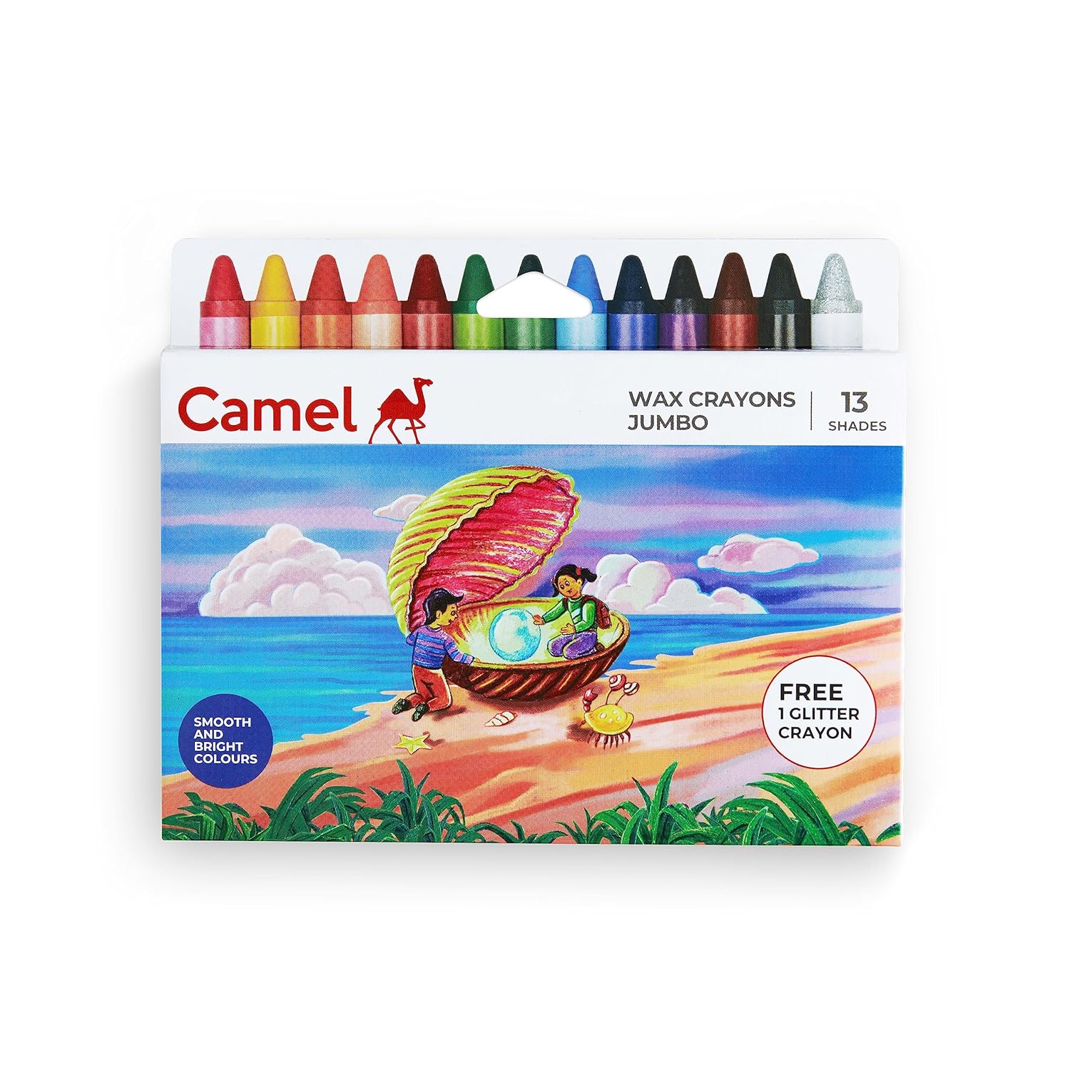 WAX CRAYON JUMBO ( BRAND CAMEL ) 12 SHADES