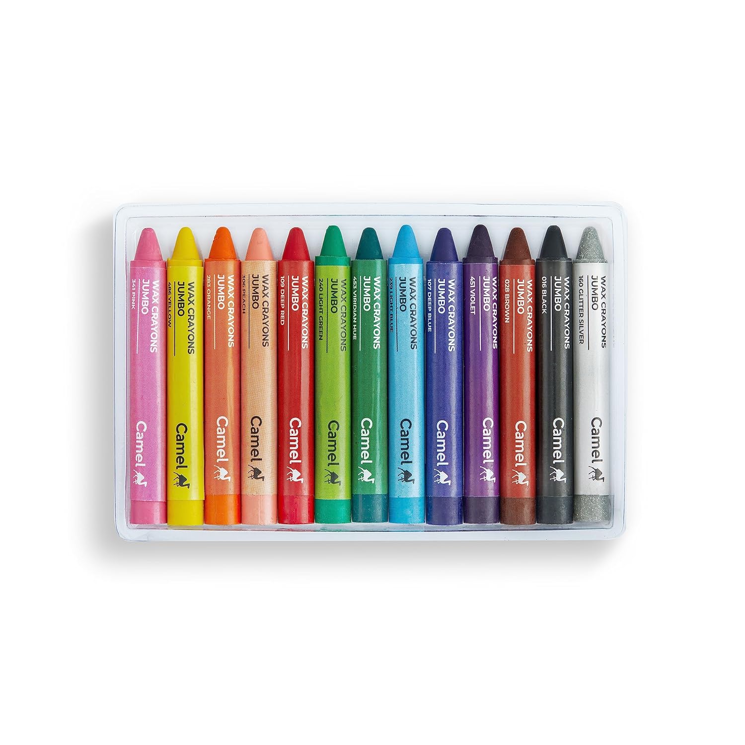 WAX CRAYON JUMBO ( BRAND CAMEL ) 12 SHADES
