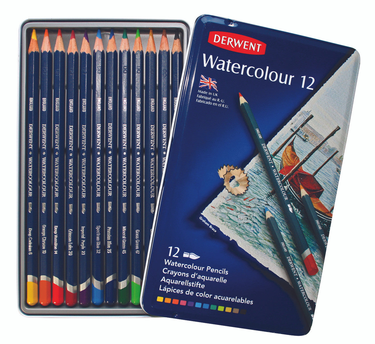 WATERCOLOR PENCIL ( BRAND DERWENT ) 12PCS