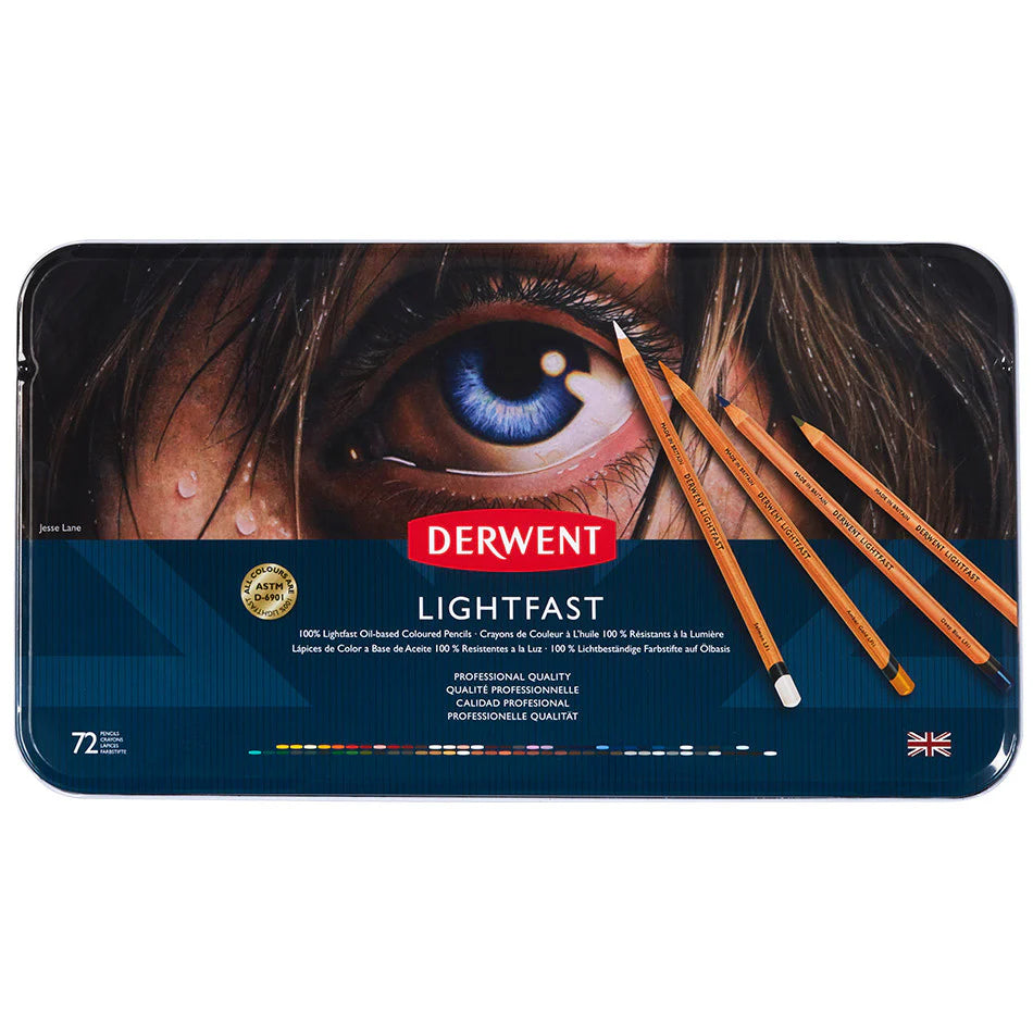 COLORED PENCIL ( BRAND DERWENT ) LIGHTFAST FOR PROFESSIONAL USE 72SHADES