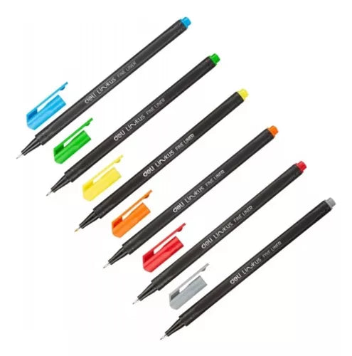 FINELINER COLOR ( BRAND DELI ) 6 COLORS