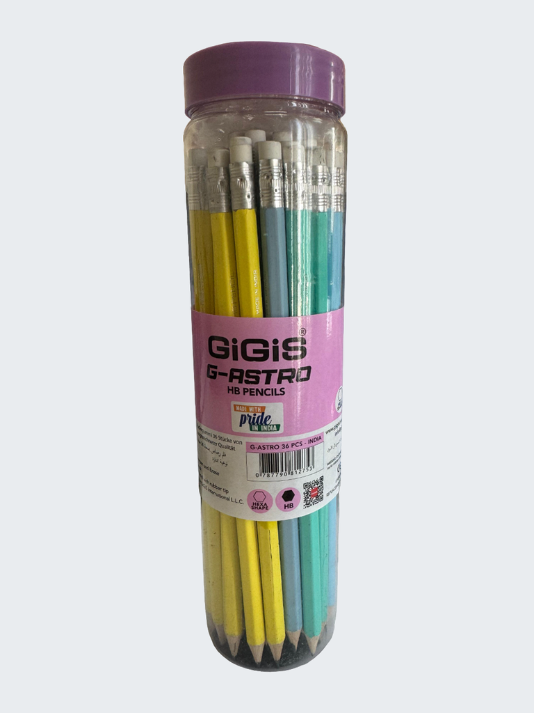 PENCIL WITH ERASER 36 PCS ( GIGIS ) HB