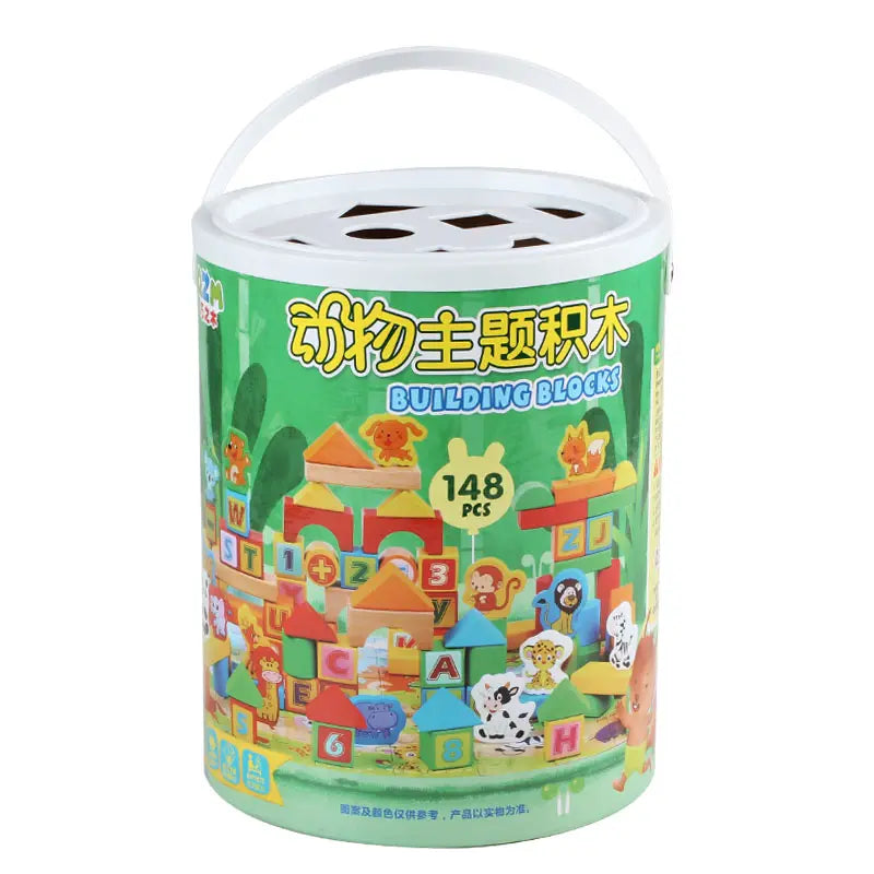 EDUCATIONAL KIDS TOY- WOODEN BUILDING BLOCKS