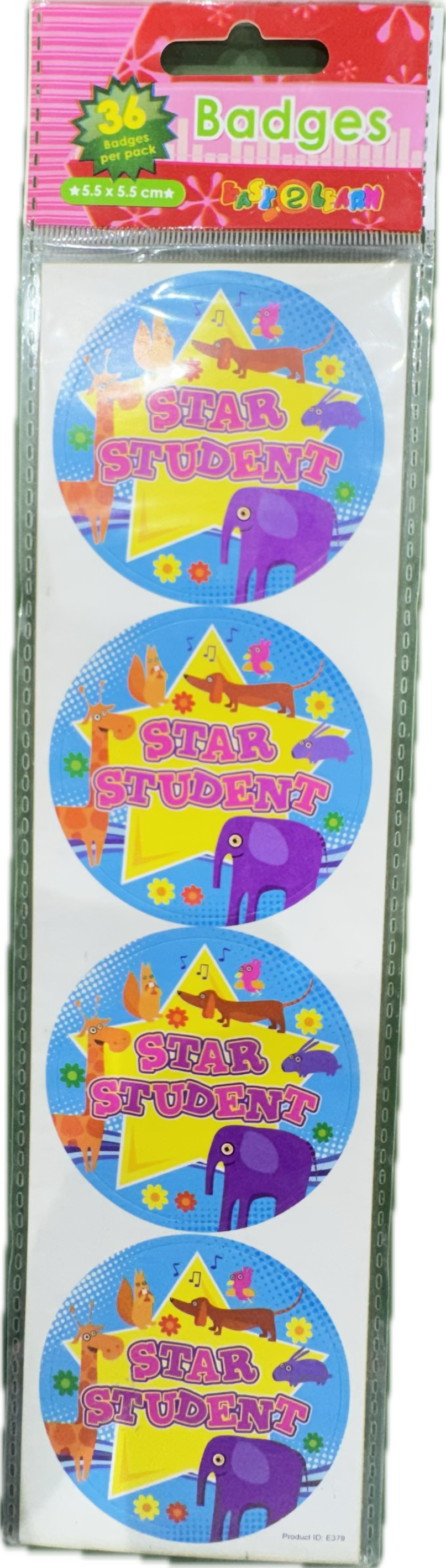 KIDS THEME BADGES ( STAR STUDENT )