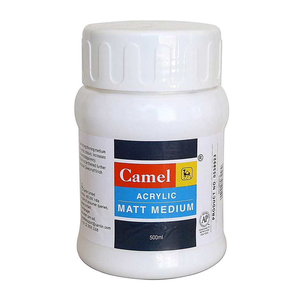 ACRYLIC MEDIUM MATT FINISH ( BRAND CAMEL ) 500ML