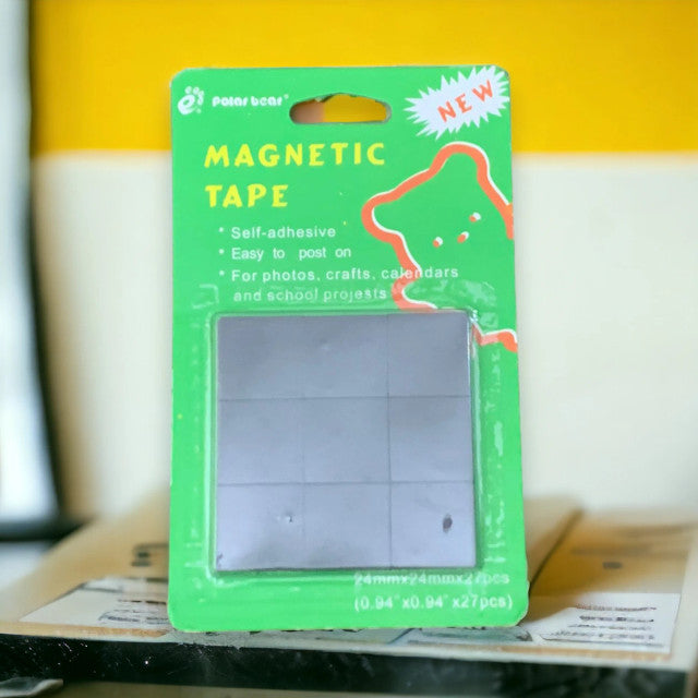 MAGNETIC SQUARE TAPE SELF ADHESIVE ( BRAND POLAR BEAR )