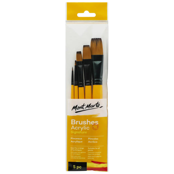 ACRYLIC BRUSH ( BRAND MONT MARTE ) SIGNATURE 5 PIECE