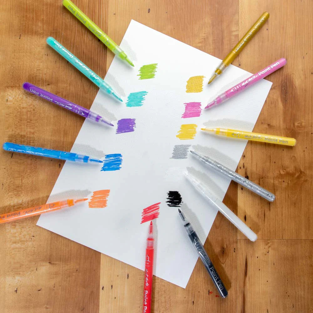 ACRYLIC PAINT PENS ( BRAND MONT MARTE ) SIGNATURE 12 COLORS