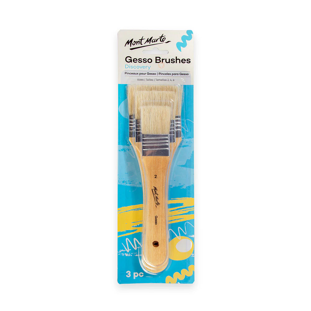 GESSO BRUSH ( BRAND MONT MARTE ) SIZES 2,4,6 SET OF 3