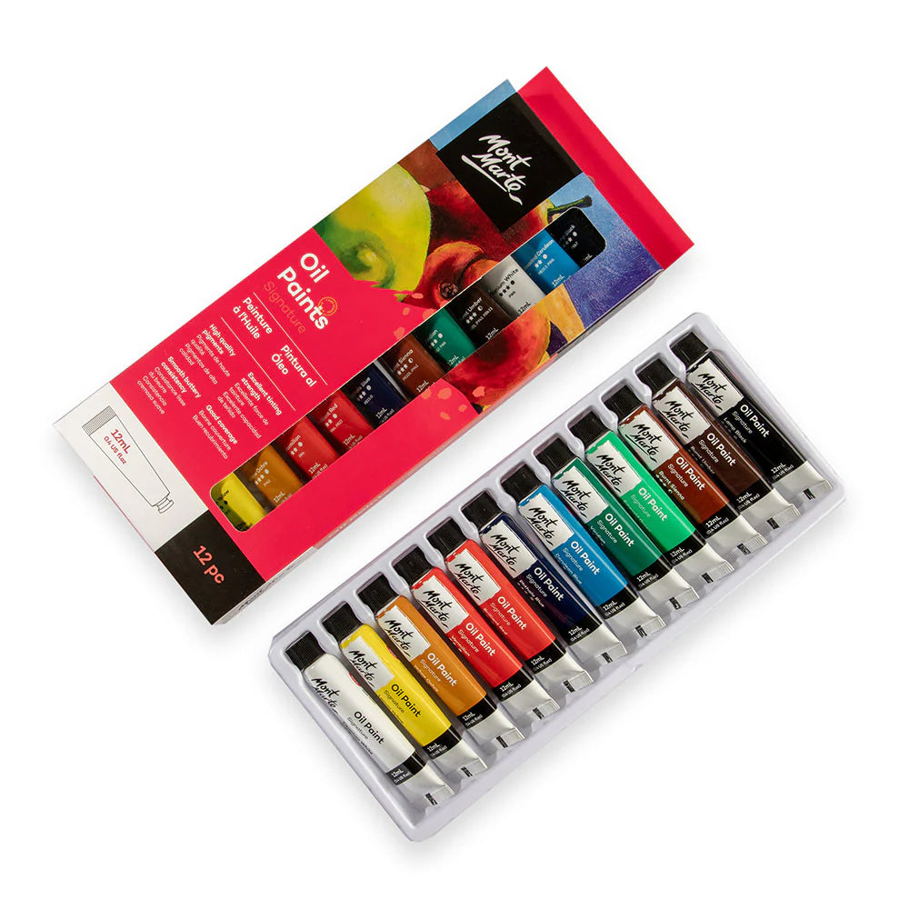 OIL PAINT ( BRAND MONT MARTE ) SIGNATURE 12PCS 12ML