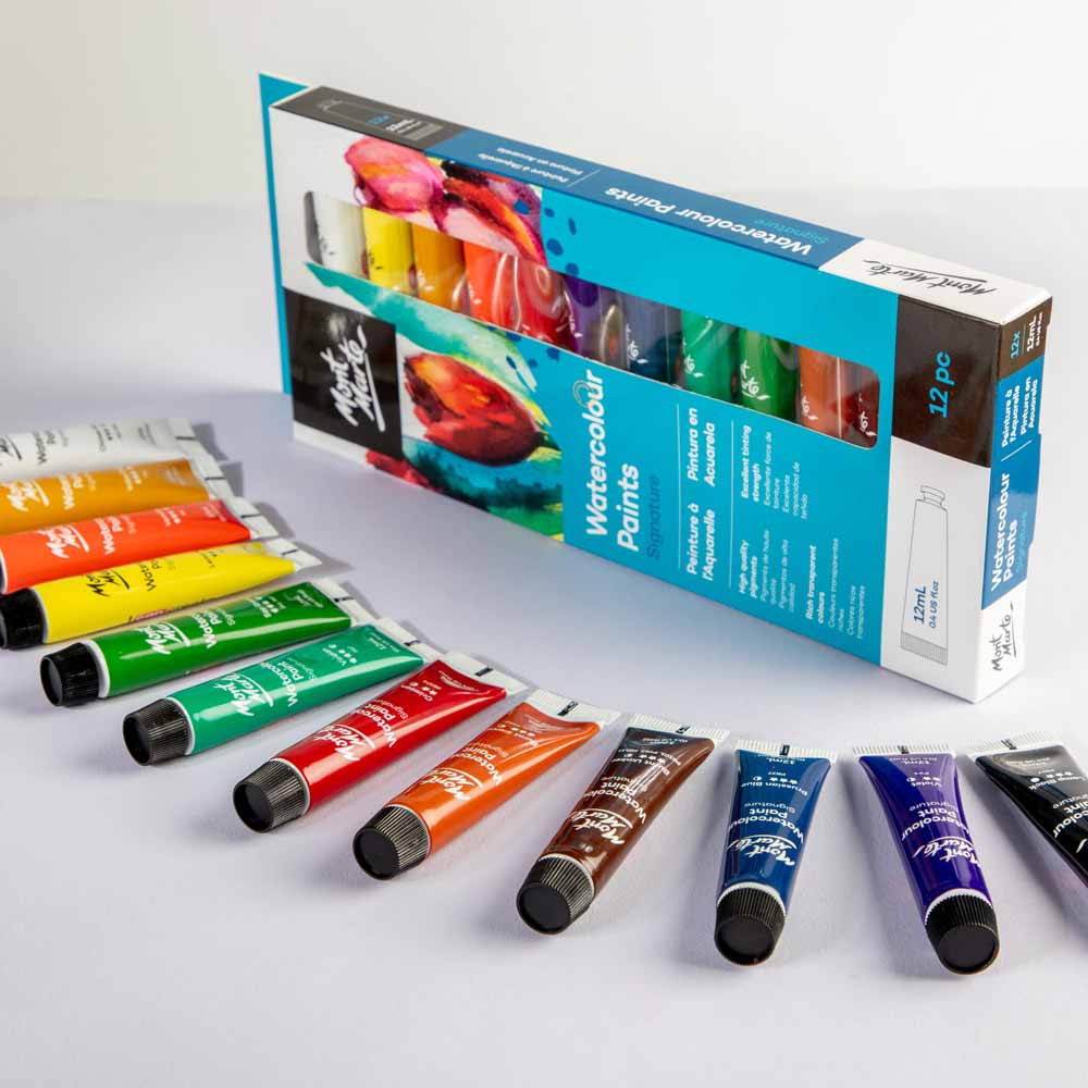WATERCOLOR PAINTS ( BRAND MONT MARTE ) SIGNATURE 12PCS 12ML