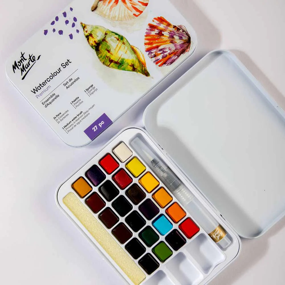 WATERCOLOR CAKE ( BRAND MONT MARTE ) 24 COLORS