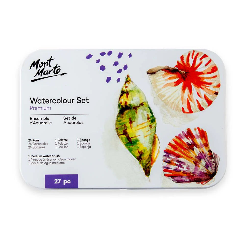 WATERCOLOR CAKE ( BRAND MONT MARTE ) 24 COLORS