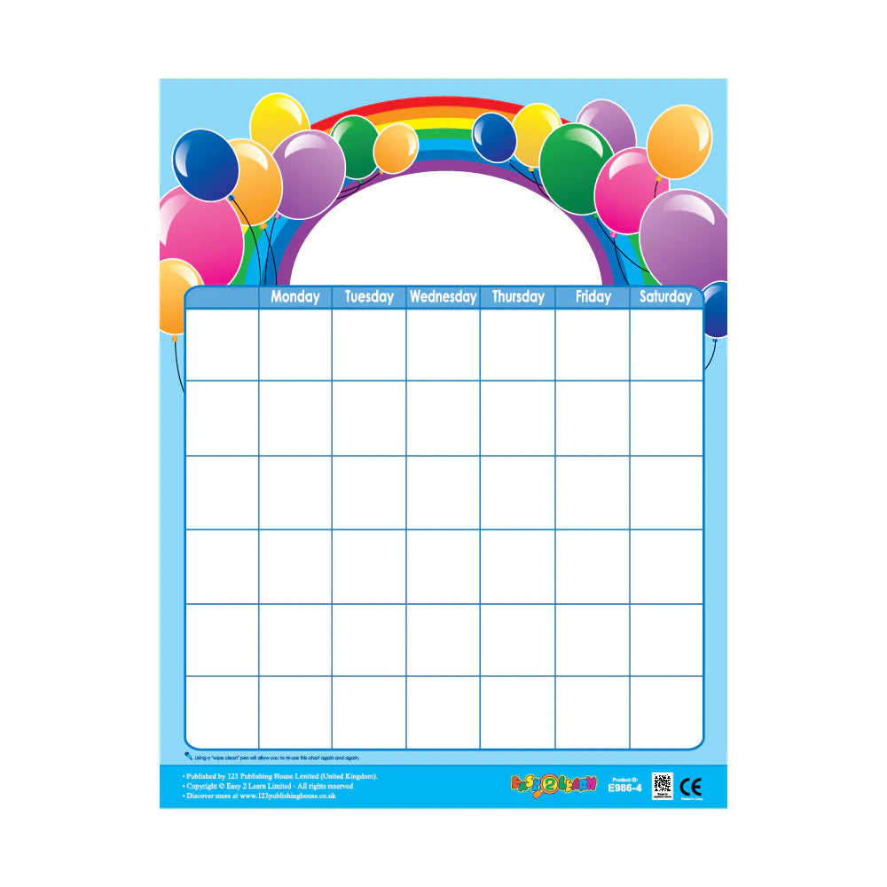 CHART BOARD ( MONTHLY CALENDAR )
