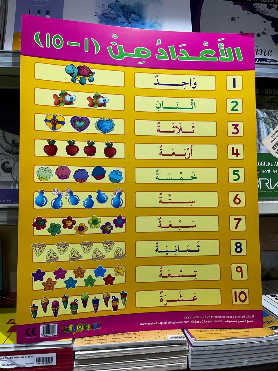 ARABIC CHART BOARD ID ( EAR 74A )