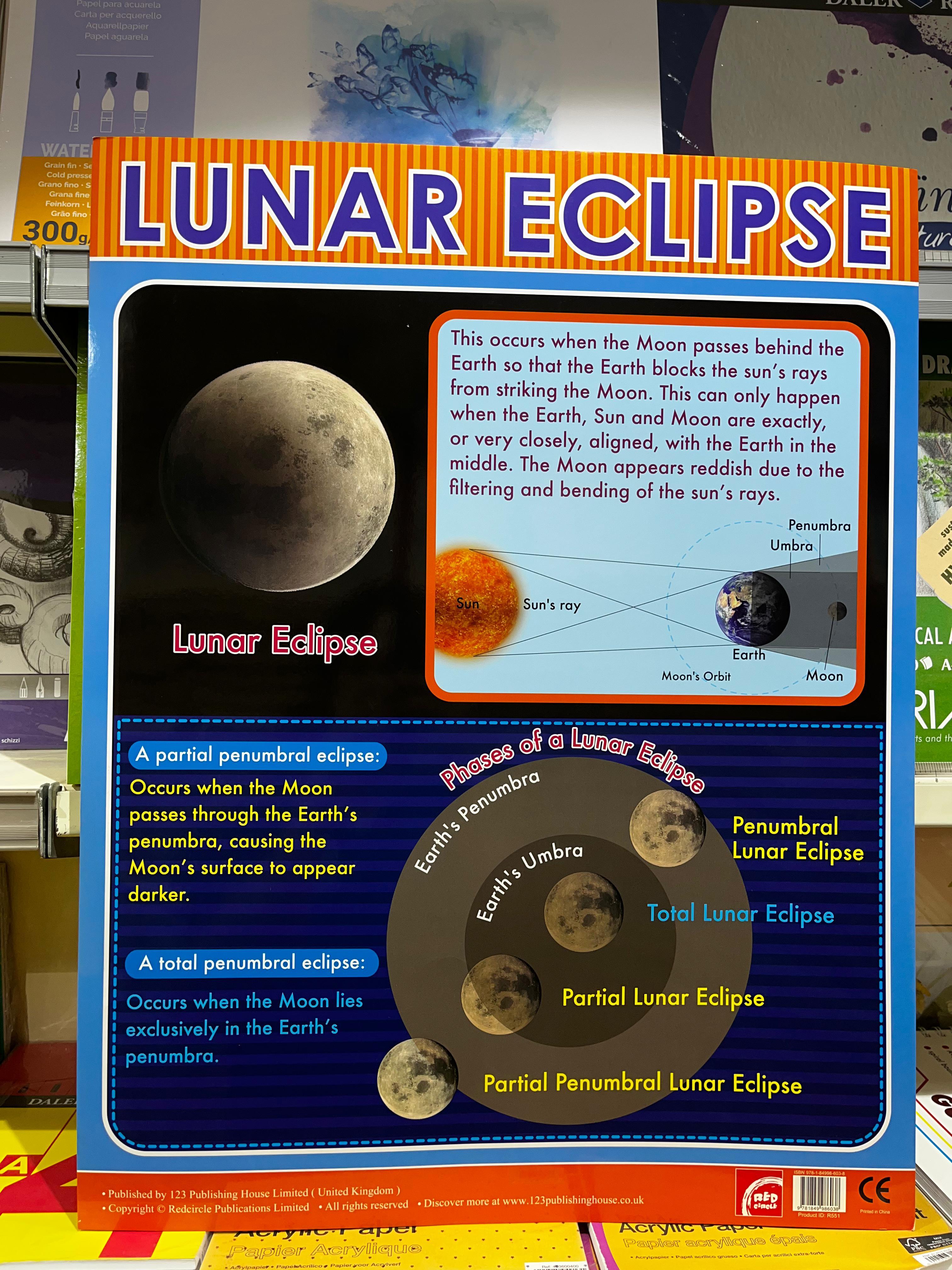 ENGLISH CHART BOARD - LUNAR ECLIPSE ID (R551)