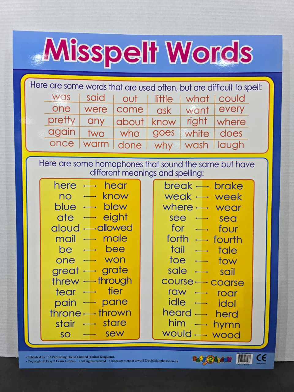 ENGLISH CHART BOARD - ID E561