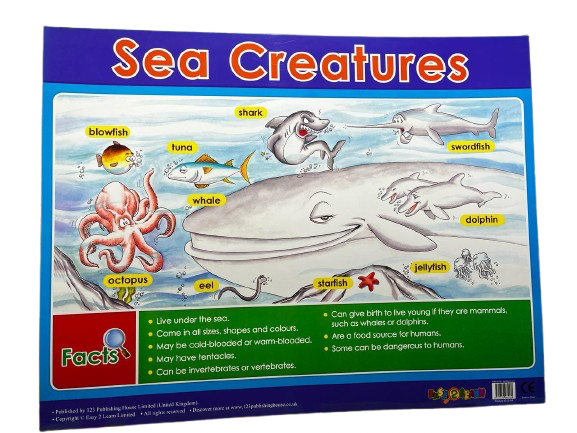 CHART BOARD ( SEA CREATURES )
