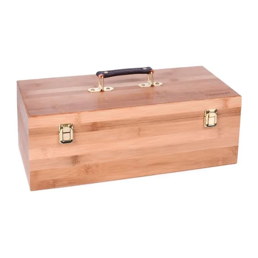 SINOART WOODEN BOX ELM WOOD 40.5X20X15.5CM