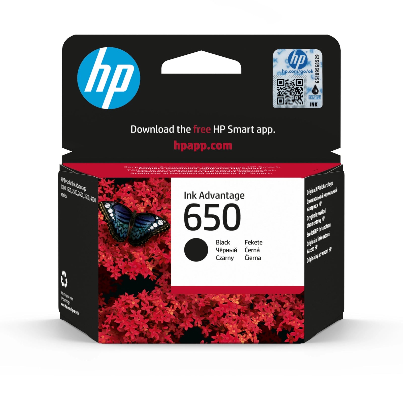 INK CARTRIDGE 650 BLACK ( BRAND HP )