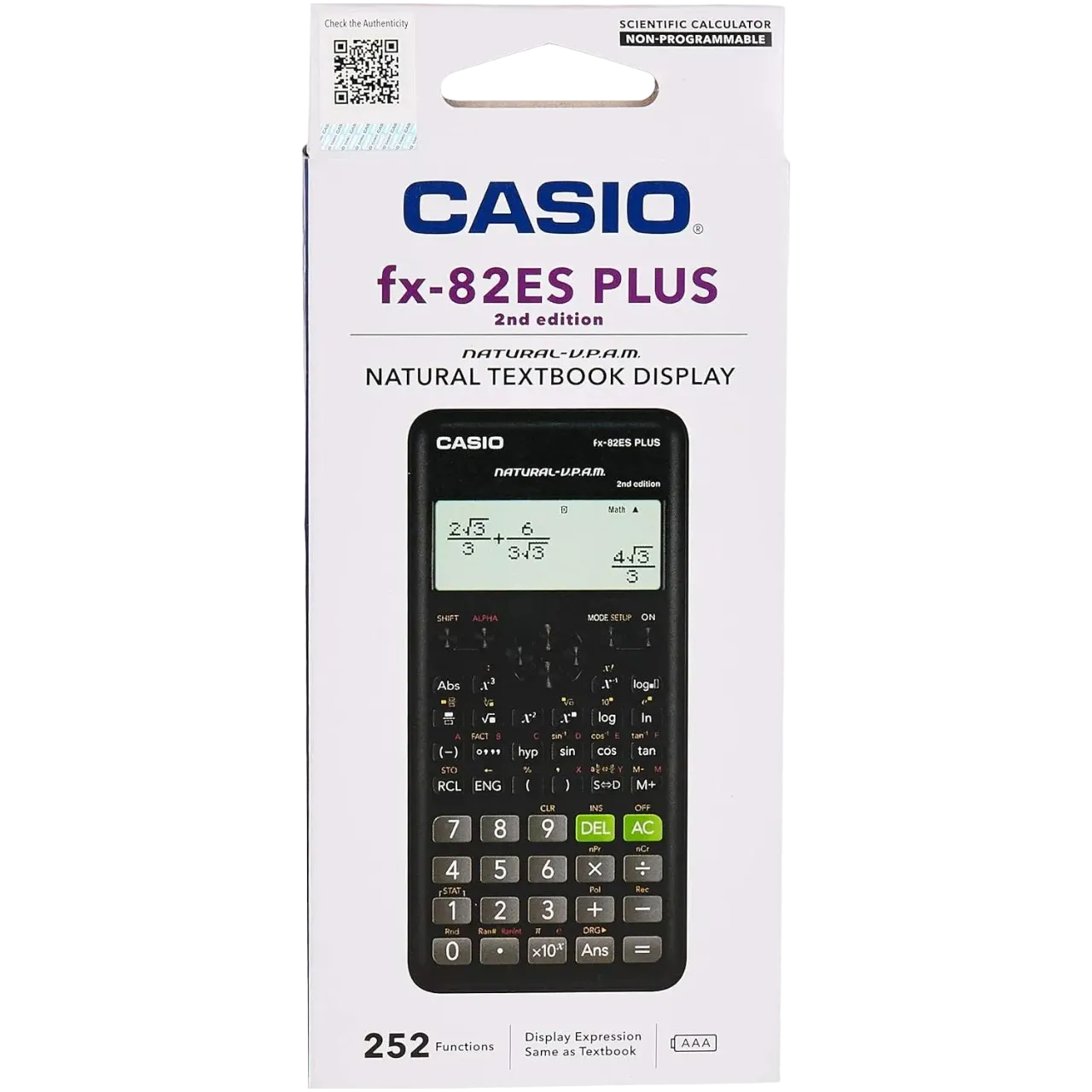 FX-82ES PLUS CALCULATOR 2ND EDITION ( BRAND CASIO )