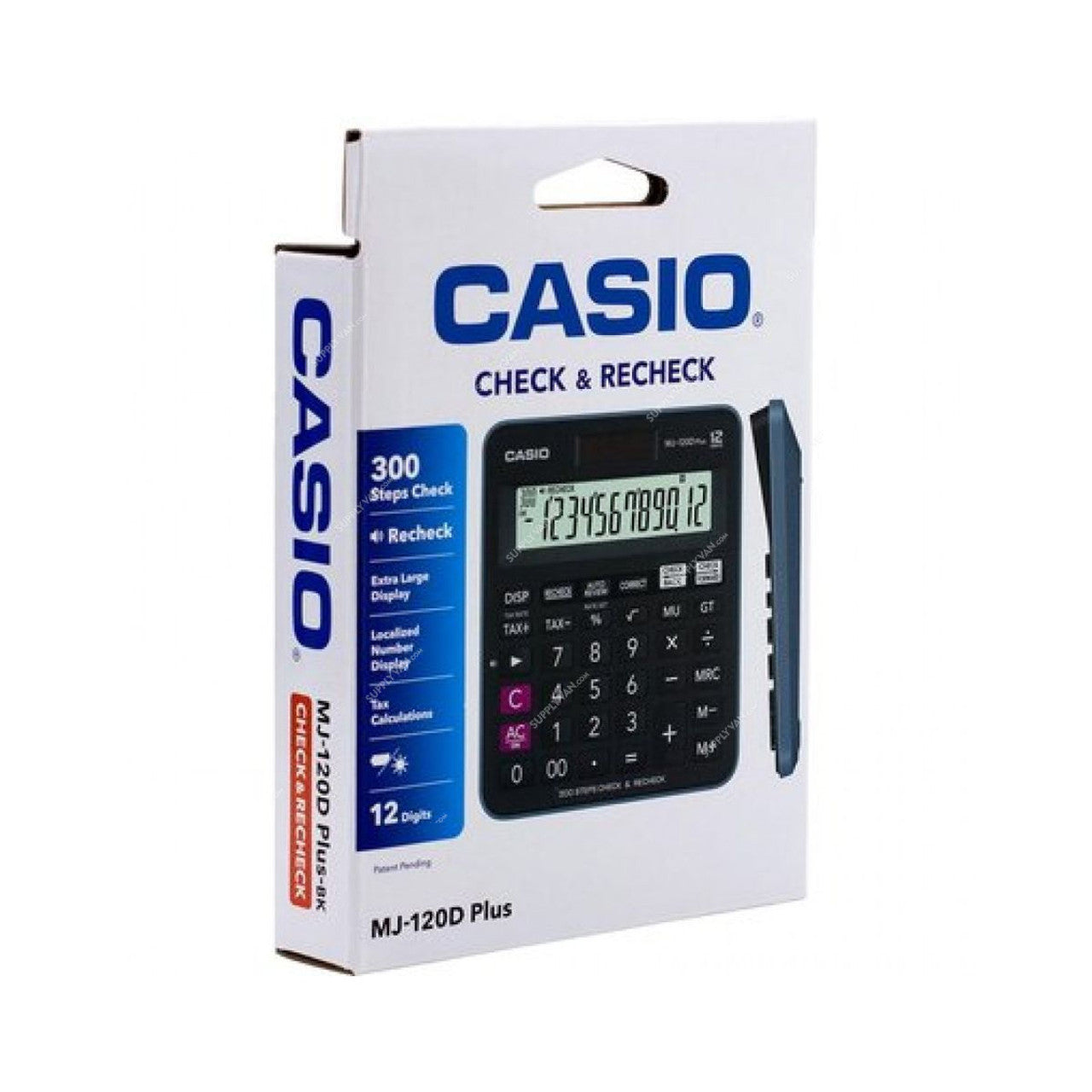 MJ-120D PLUS CALCULATOR ( BRAND CASIO ) 12 DIGIT BLACK