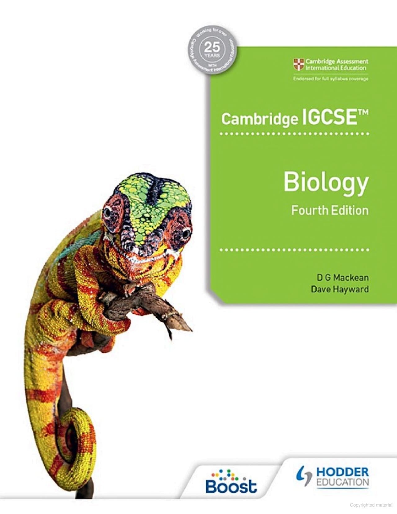 Cambridge IGCSE(TM) Biology 4th Edition