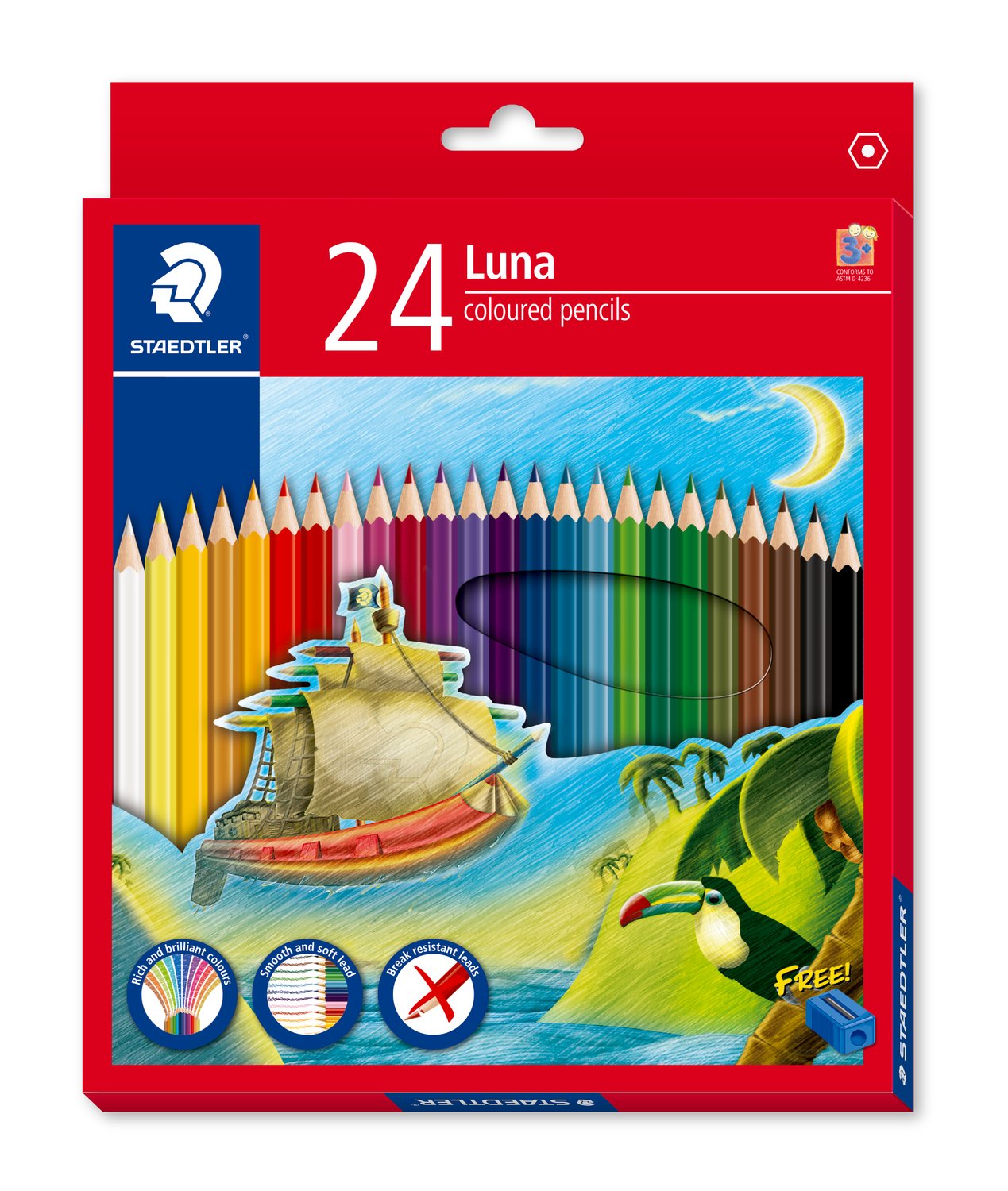 COLORED PENCIL 24 ASSORTED COLOR ( BRAND STAEDTLER )